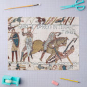 Papier Mousseline TAPESTRE BAYEUX Mort du roi Harold à la bataille (Artisanat)
