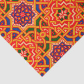 Papier Mousseline Tapis coloré d'époque (Détail)