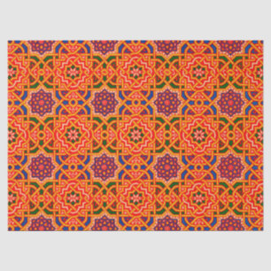 Papier Mousseline Tapis coloré d'époque