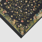 Papier Mousseline Tapis de table fleuri antique (Détail)