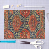 Papier Mousseline Tapis oriental en bleu&orange (Artisanat)
