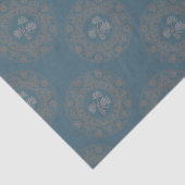 Papier Mousseline Tapisserie dorée Rococo Classic Polka Dot Mandala (Détail)