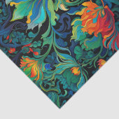 Papier Mousseline Tapisserie florale Abstraite Gras Vivid Coloré (Détail)