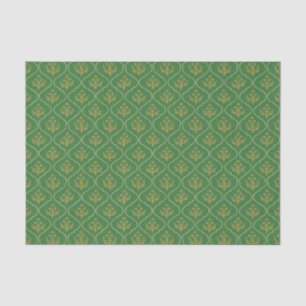 Papier Mousseline Tapisserie verte