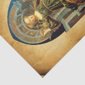 Papier Mousseline TAROTS DE RENAISSANCE ANTIQUE 14 TEMPERANCE Parche (Détail)