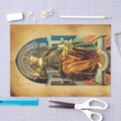 Papier Mousseline TAROTS DE RENAISSANCE ANTIQUE 14 TEMPERANCE Parche (Artisanat)