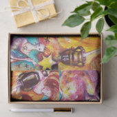 PAPIER MOUSSELINE TAROTS DES OMBRES PERDUES /STAR, LUNE, SOLEIL, EMP (Cadeau)