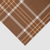 Papier Mousseline Tartan beige Brown À damiers Motif (Détail)