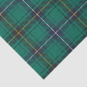 Papier Mousseline Tartan de chèque vert de Clan Henderson (Détail)