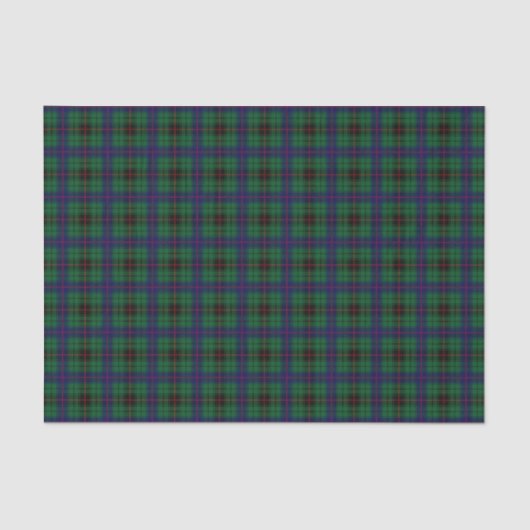 Papier Mousseline Tartan de Davidson de clan (Recto)