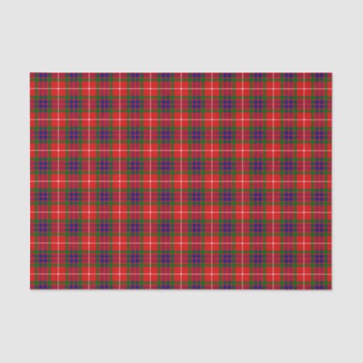Papier Mousseline Tartan de Fraser de clan (Recto)