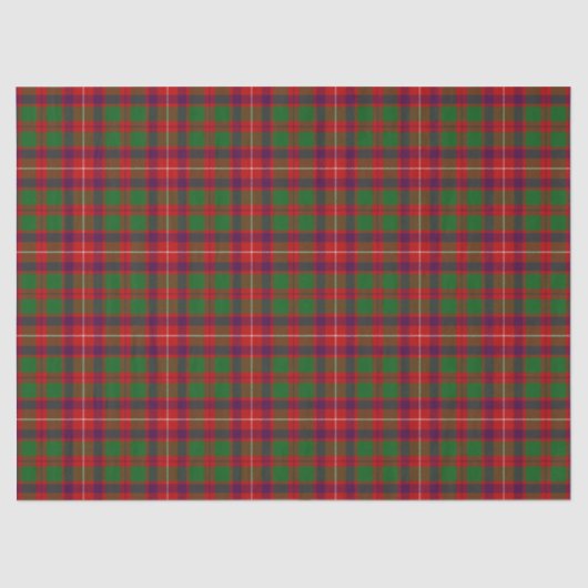 Papier Mousseline Tartan de Geddes de clan (Recto)