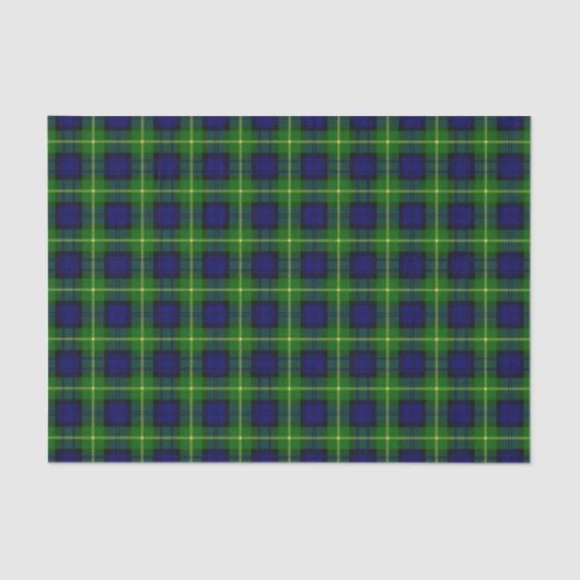 Papier Mousseline Tartan de Gordon de clan (Recto)