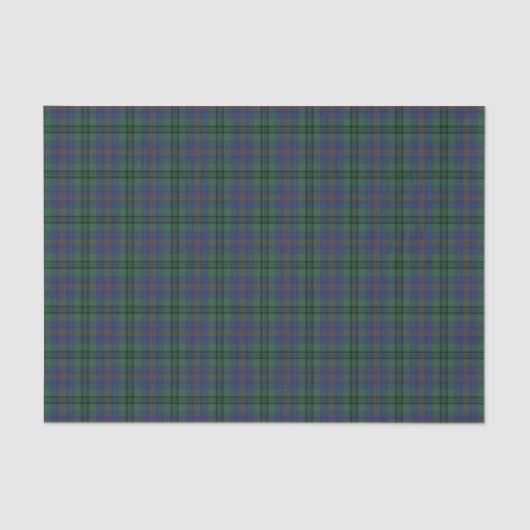 Papier Mousseline Tartan de marcheur de clan (Recto)