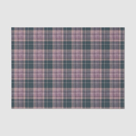 Papier Mousseline Tartan de prune (Recto)
