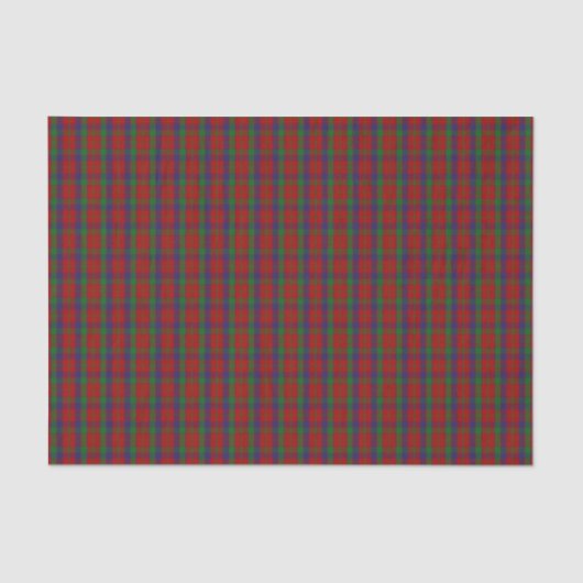 Papier Mousseline Tartan de Robertson de clan (Recto)