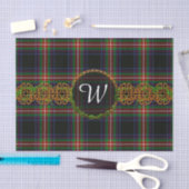 Papier Mousseline Tartan de watt de monogramme (Artisanat)