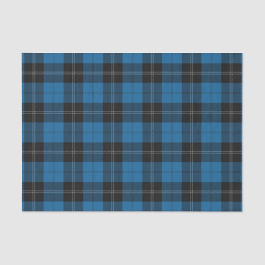 Papier Mousseline Tartan écossais de bleu de Ramsay de clan de (Recto)