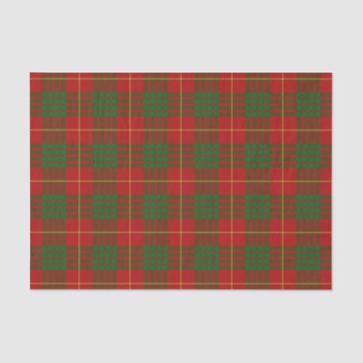 Papier Mousseline Tartan écossais de Cameron de clan de cadeaux (Recto)