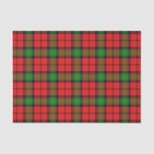 Papier Mousseline Tartan écossais de Kerr de clan de cadeaux (Recto)