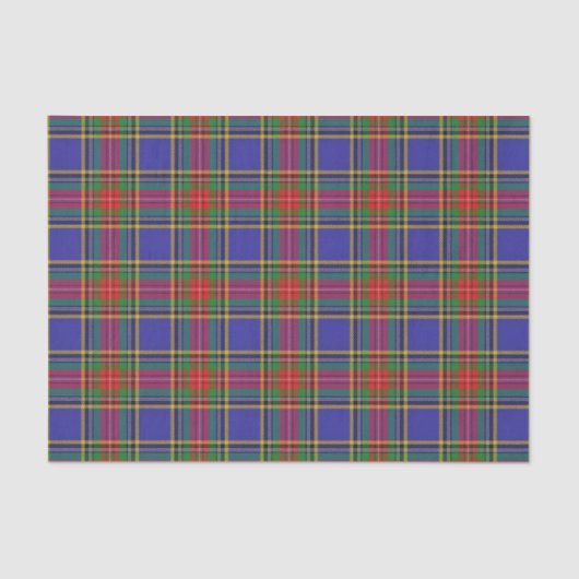 Papier Mousseline Tartan écossais de Macbeth de clan de cadeaux (Recto)