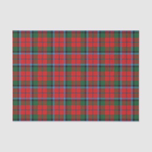 Papier Mousseline Tartan écossais de MacNaughton de clan de cadeaux (Recto)