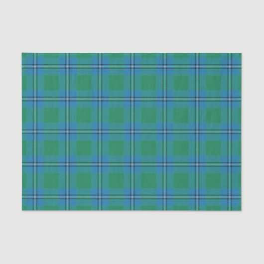Papier Mousseline Tartan écossais d'Irvine Irwin de clan de cadeaux (Recto)