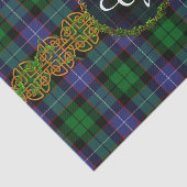 Papier Mousseline Tartan et monogramme de Galbraith (Détail)