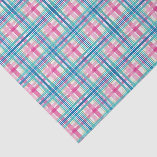 Papier Mousseline Tartan, motif de plaid (Détail)