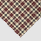 Papier Mousseline Tartan noir de Bourgogne (Détail)