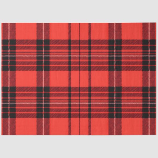 Papier Mousseline Tartan Plaid Rouge traditionnel Collection moderne (Recto)