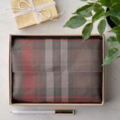 Papier Mousseline Tartan Plaid Rouge Traditionnel Collection tendanc (Cadeau)
