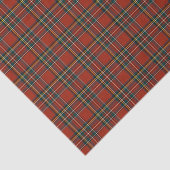 Papier Mousseline Tartan royal de Stewart de plaid rouge (Détail)