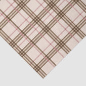 Papier Mousseline Tartan Tartan Brown Beige tendance (Détail)