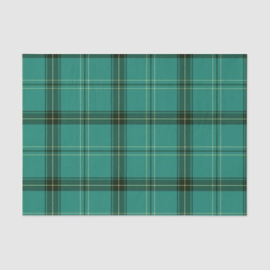 Papier Mousseline Tartan vert écossais (Recto)