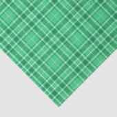 Papier Mousseline Tartan - Vert vert foncé à vert foncé (Détail)