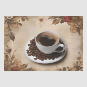 Papier Mousseline Tasse de café au lait Découpage /