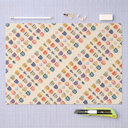 Papier Mousseline Tasses à café (Artisanat)