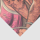 Papier Mousseline Tattoo Biker Girls Comics (Détail)