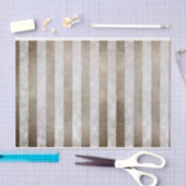 Papier Mousseline Taupe Motif à bande métallique Iridescente (Artisanat)