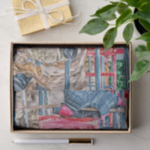 Papier Mousseline Taureau rustique de Western Rodeo (Cadeau)