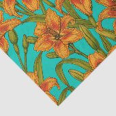 Papier Mousseline Tawny fleurs quotidiennes (Détail)