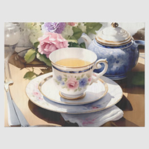 Papier Mousseline Tea anglais Découpage victorienne