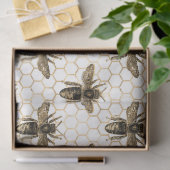 Papier Mousseline Tea Garden Bee Series Design 14 Tissu Papier (Cadeau)