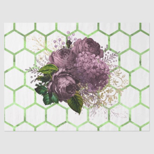 Papier Mousseline Tea Garden Bee Series Design 30 (Recto)