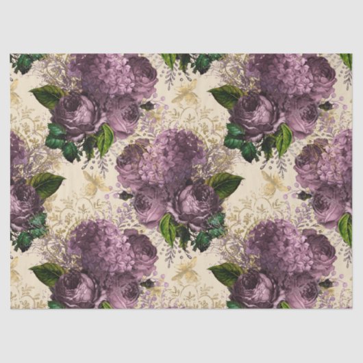 Papier Mousseline Tea Garden Bee Series Design 44 (Recto)