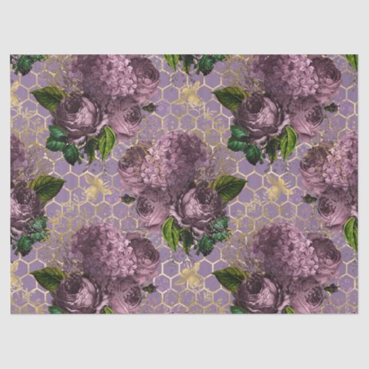 Papier Mousseline Tea Garden Bee Series Design 48 (Recto)