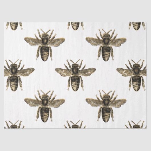 Papier Mousseline Tea Garden Bee Series Design 53 (Recto)