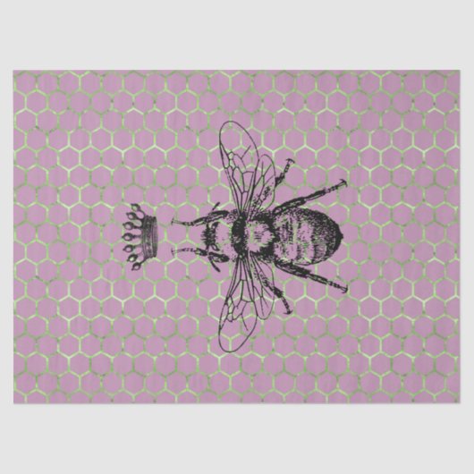 Papier Mousseline Tea Garden Bee Series Design 59 (Recto)