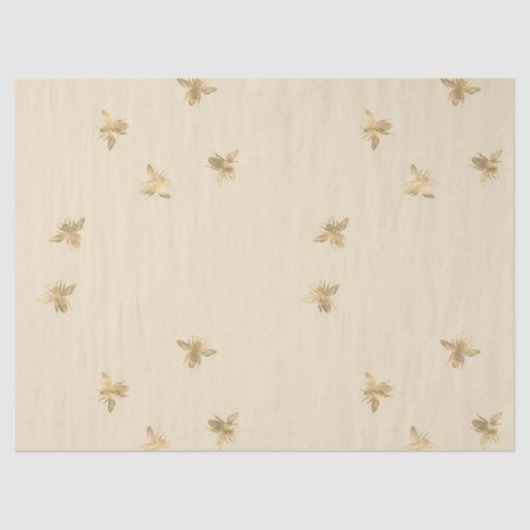 Papier Mousseline Tea Garden Bee Series Design 8 Tissu Papier (Recto)